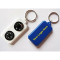 Compass Key Chain W/ Thermometer
